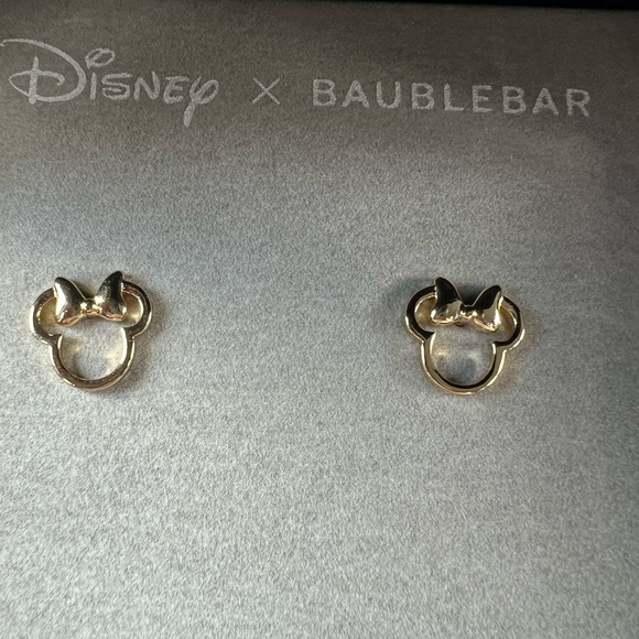Disney X Baublebar Earrings Studs Minnie Mouse - Picture 3 of 5